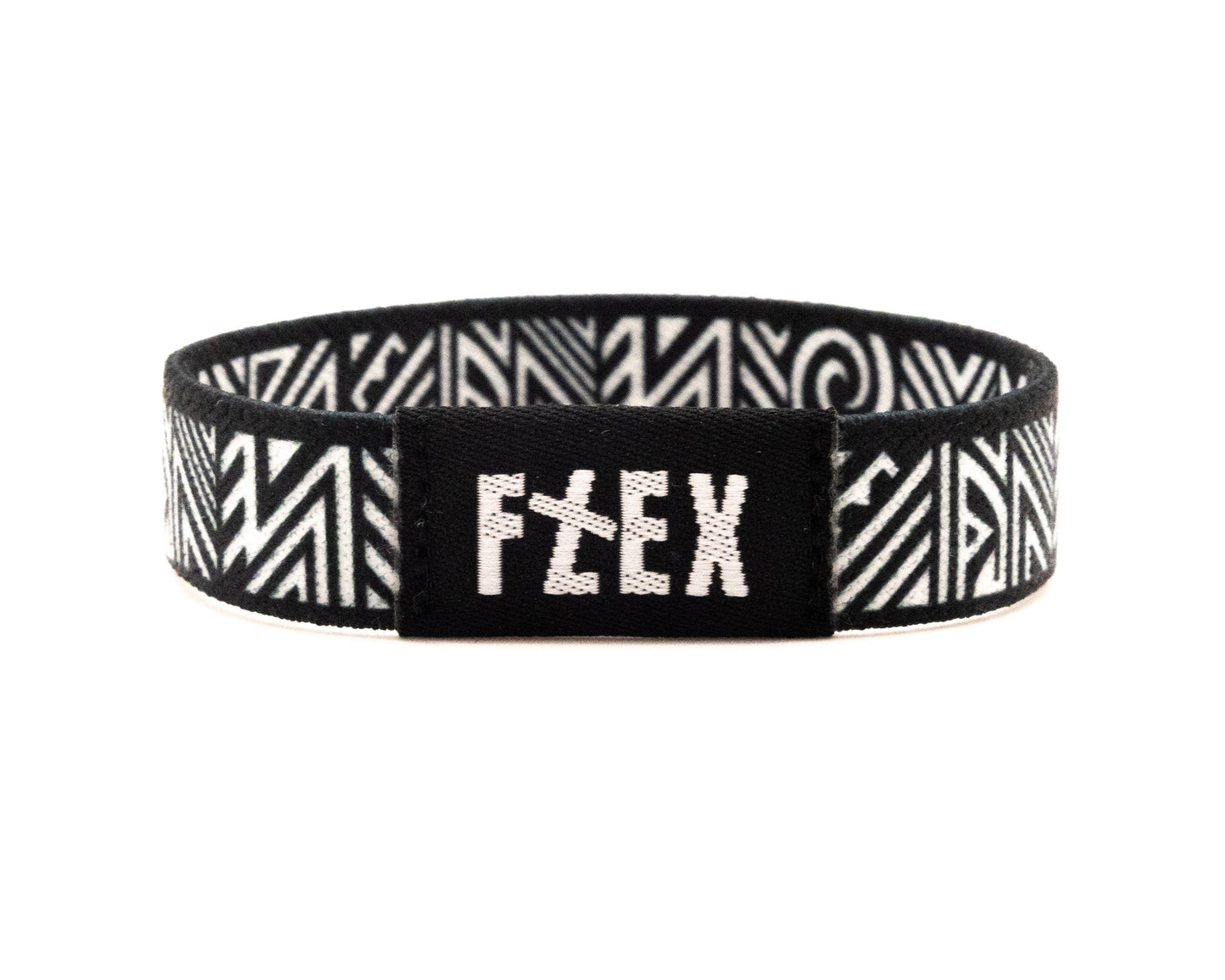 BLACK TRIBAL - REVERSIBLE NFC BRACELET