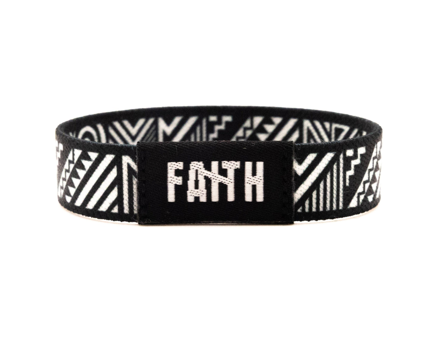 BLACK TRIBAL - REVERSIBLE NFC BRACELET
