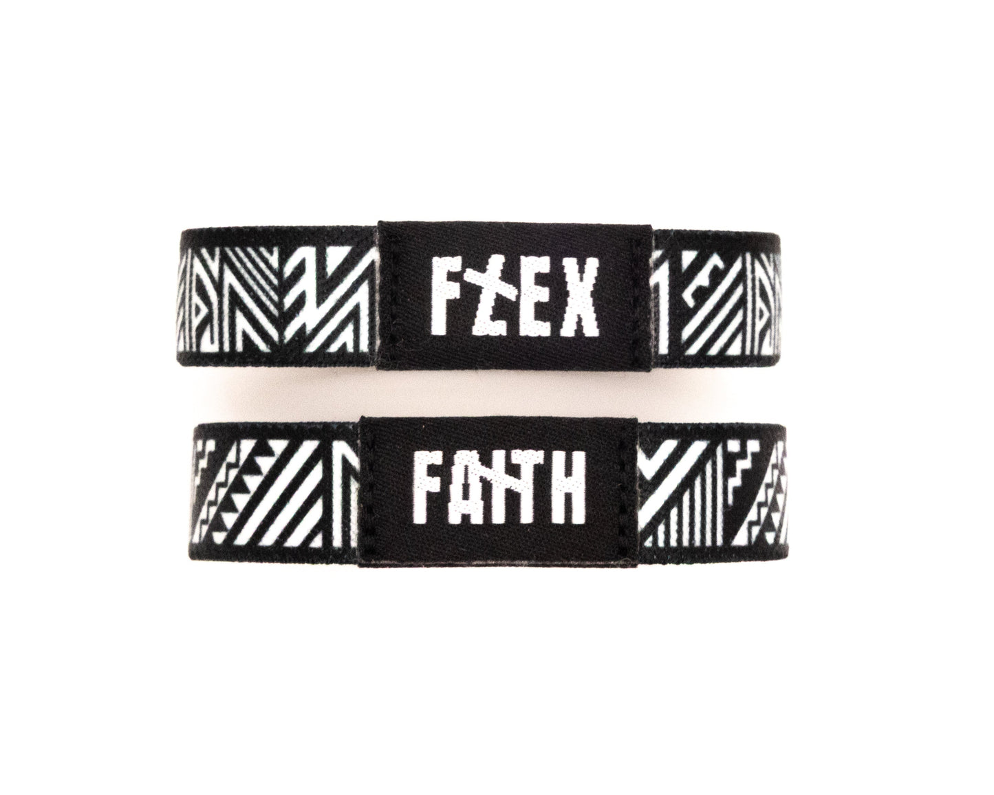 BLACK TRIBAL - REVERSIBLE NFC BRACELET