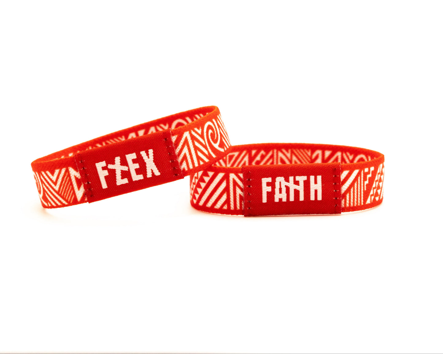 RED TRIBAL - REVERSIBLE NFC BRACELET