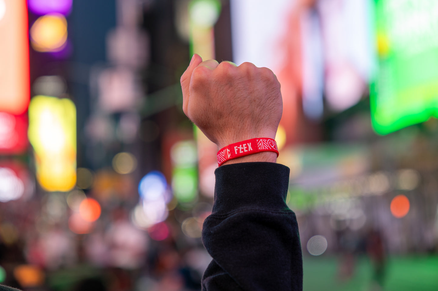 RED TRIBAL - REVERSIBLE NFC BRACELET