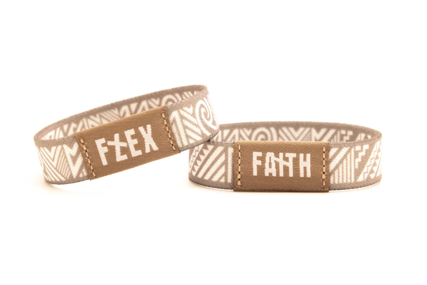 GREY TRIBAL- REVERSIBLE NFC BRACELET